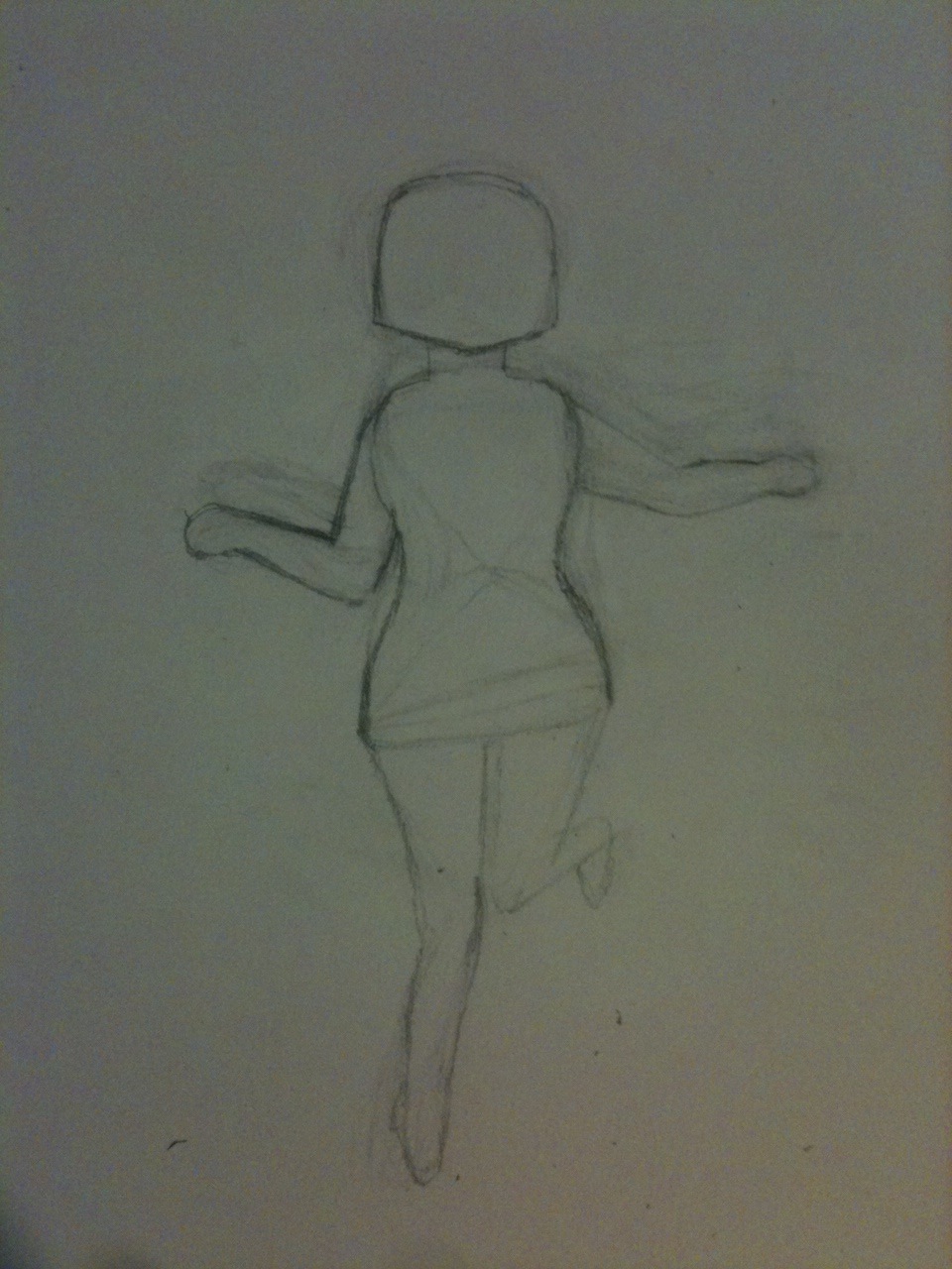 outline sketch for Mami; no detail yet